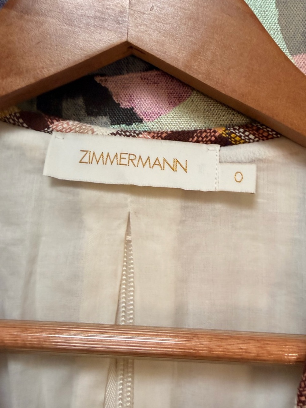 Zimmermann Matchmaker Linen Plaid Skirt and Crop Top Set sz XS NWOT - Picture 16 of 16